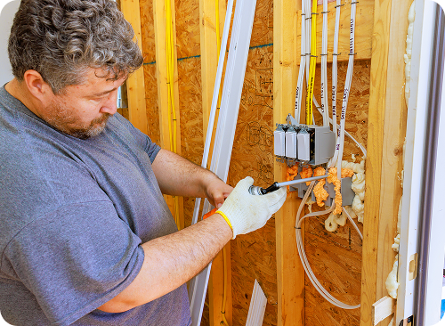 Professional low-voltage wiring contractor team – NetworkDrops